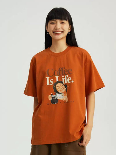 Quote & Graphic Print T-Shirt Korean Street Fashion T-Shirt By WASSUP Shop Online at OH Vault