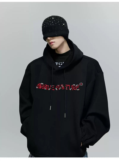 Distorted Logo Style Hoodie Korean Street Fashion Hoodie By Argue Culture Shop Online at OH Vault