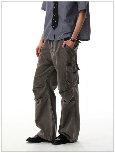 Workwear Style Cargo Jeans Korean Street Fashion Jeans By Mr Nearly Shop Online at OH Vault