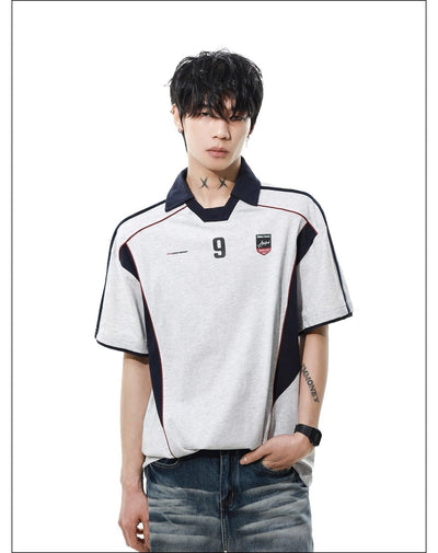 Contrast Piping Athleisure Polo Korean Street Fashion Polo By Mr Nearly Shop Online at OH Vault