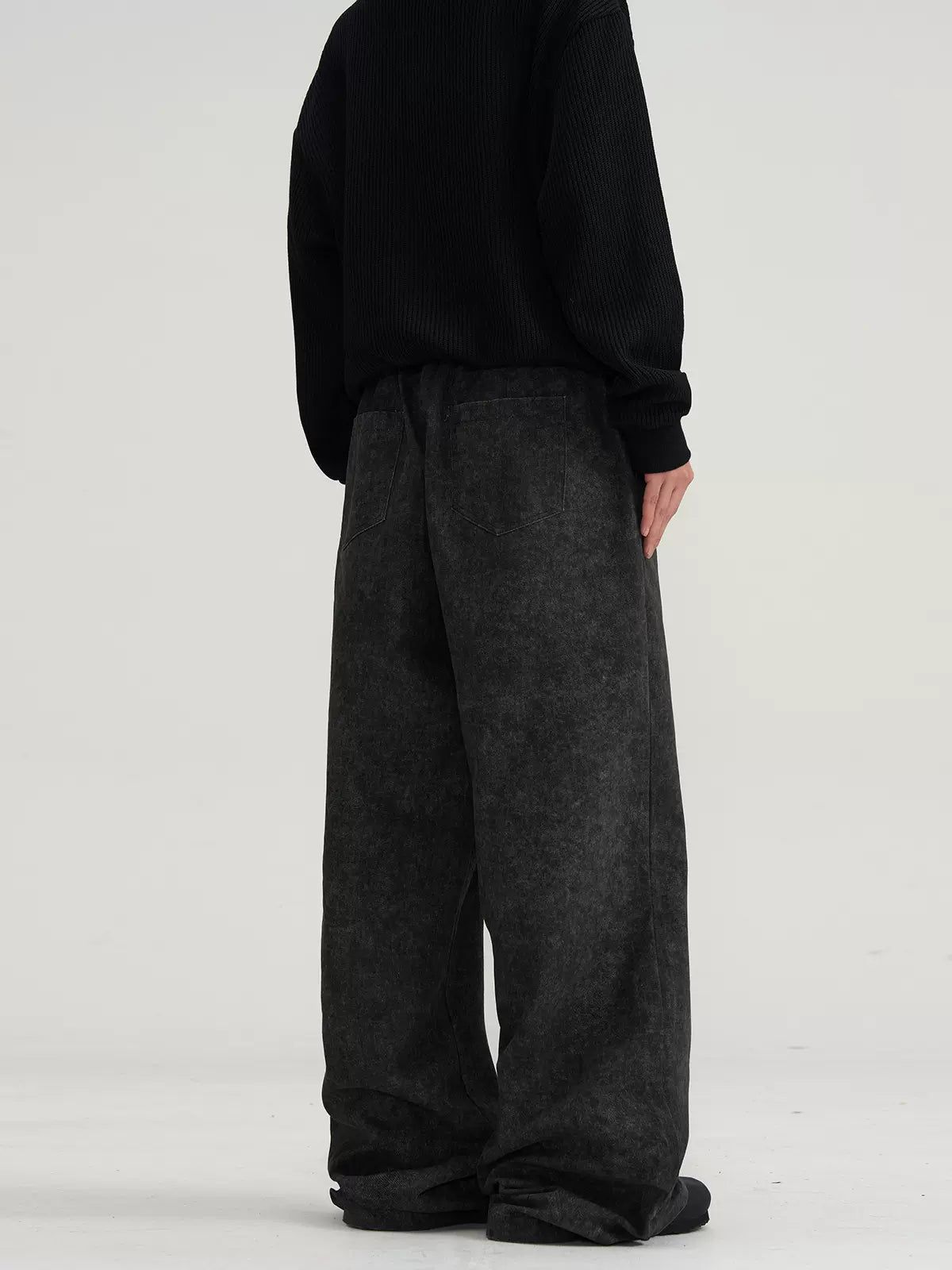 Long Pull String Washed Pants Korean Street Fashion Pants By A PUEE Shop Online at OH Vault