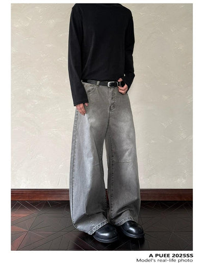 Acid Wash Loose Fit Jeans