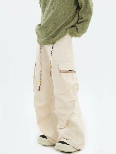 Braided Drawstring Cargo Pants Korean Street Fashion Pants By INS Korea Shop Online at OH Vault