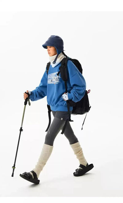 Painted Logo Print Crewneck Korean Street Fashion Crewneck By Crying Center Shop Online at OH Vault