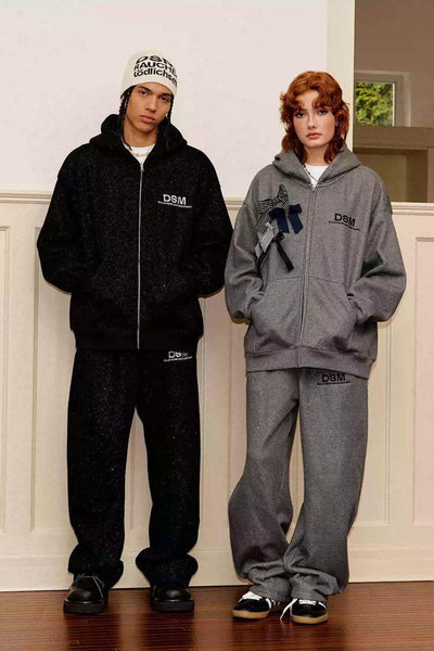 Kangaroo Pocket Comfty Hoodie & Sweatpants Set Korean Street Fashion Clothing Set By Donsmoke Shop Online at OH Vault