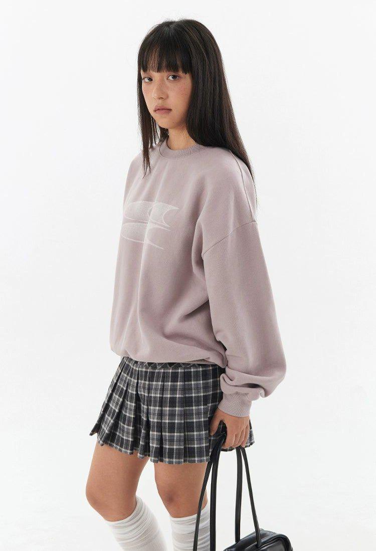 Gradient Logo Print Crewneck