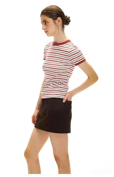 Striped Slim Fit T-Shirt Korean Street Fashion T-Shirt By Country Moment Shop Online at OH Vault