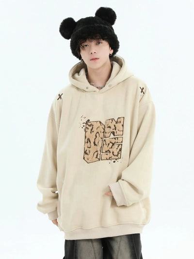 Plushy Embroidery Hoodie Korean Street Fashion Hoodie By INS Korea Shop Online at OH Vault