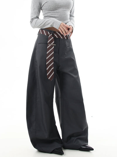 Belt Strap Scimitar Trousers Korean Street Fashion Trousers By Blacklists Shop Online at OH Vault