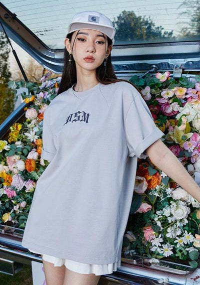 Regular Fit Color T-Shirt Korean Street Fashion T-Shirt By Donsmoke Shop Online at OH Vault
