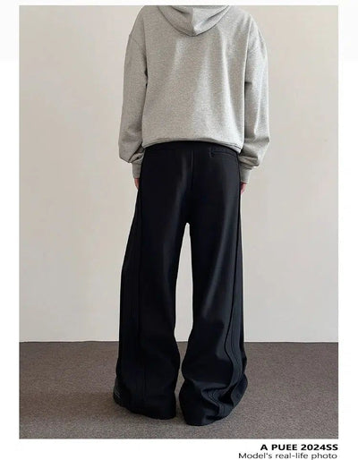 Plain Casual Fit Tailored Pants Korean Street Fashion Pants By A PUEE Shop Online at OH Vault