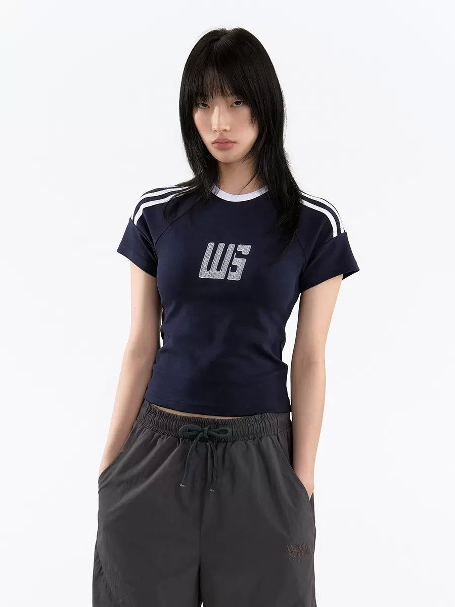 Slim Fit Short Casual T-Shirt Korean Street Fashion T-Shirt By WORKSOUT Shop Online at OH Vault