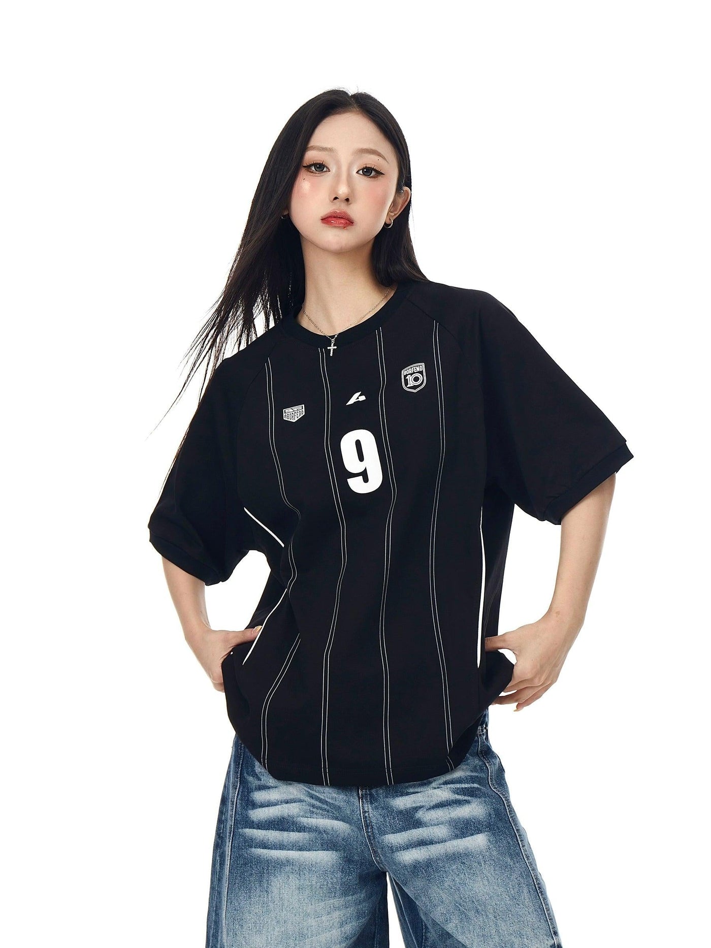 Raglan Sleeve Sporty T-Shirt Korean Street Fashion T-Shirt By Blacklists Shop Online at OH Vault