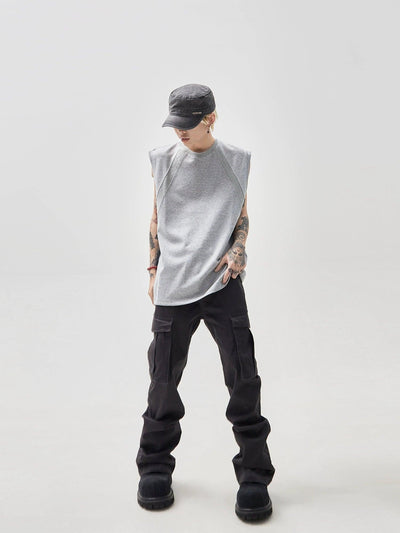 Structured Versatile Tank Top Korean Street Fashion Tank Top By Ash Dark Shop Online at OH Vault