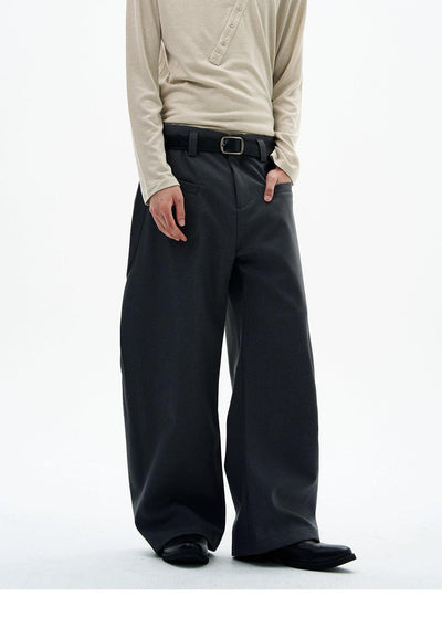 Front Pocket Loose Fit Trousers Korean Street Fashion Trousers By 77Flight Shop Online at OH Vault