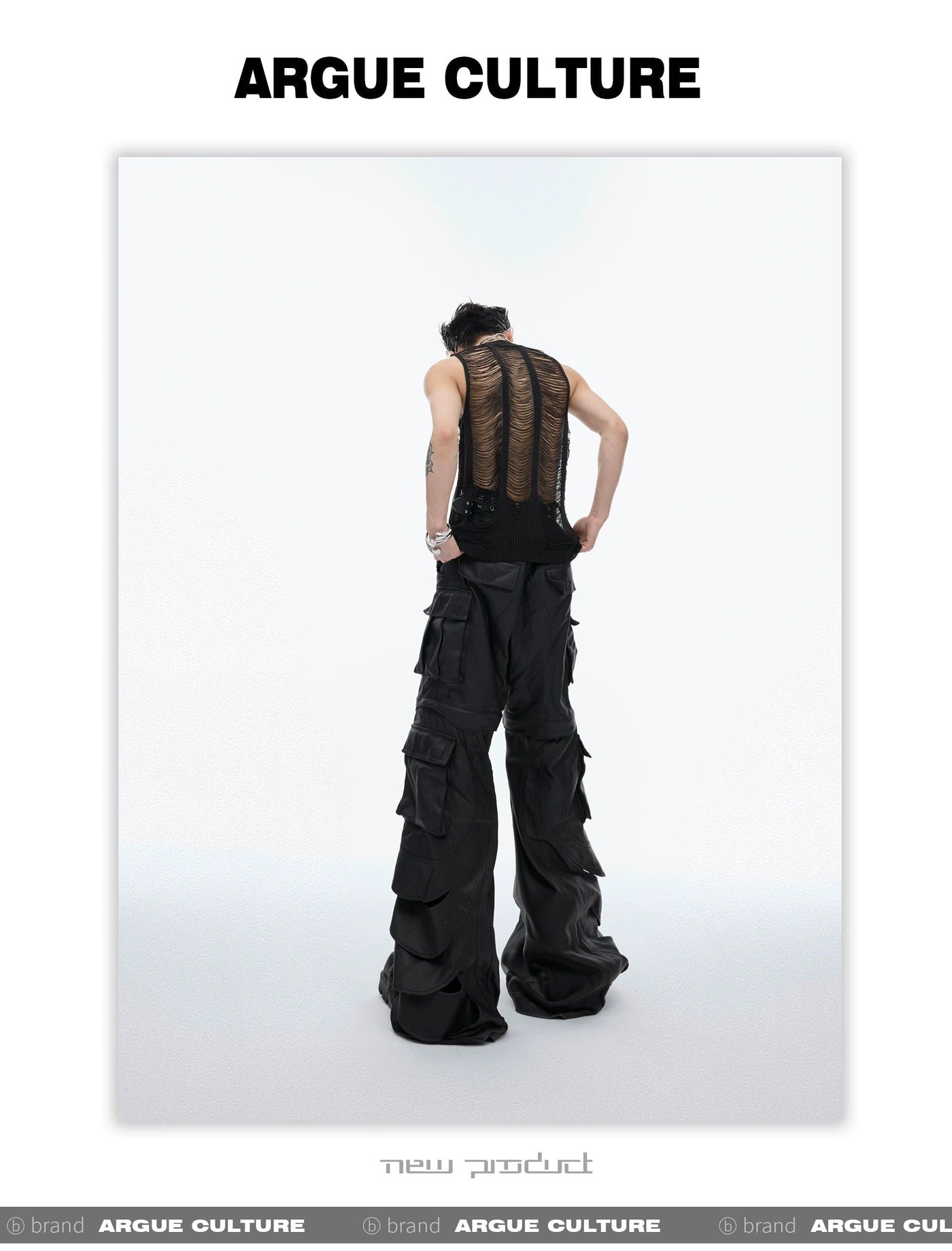 Hollowed Knit Sleeveless Vest Korean Street Fashion Vest By Argue Culture Shop Online at OH Vault