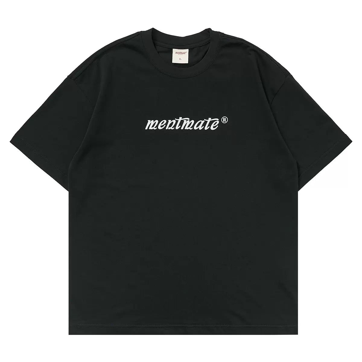 Contrast Logo Print T-Shirt Korean Street Fashion T-Shirt By Mentmate Shop Online at OH Vault