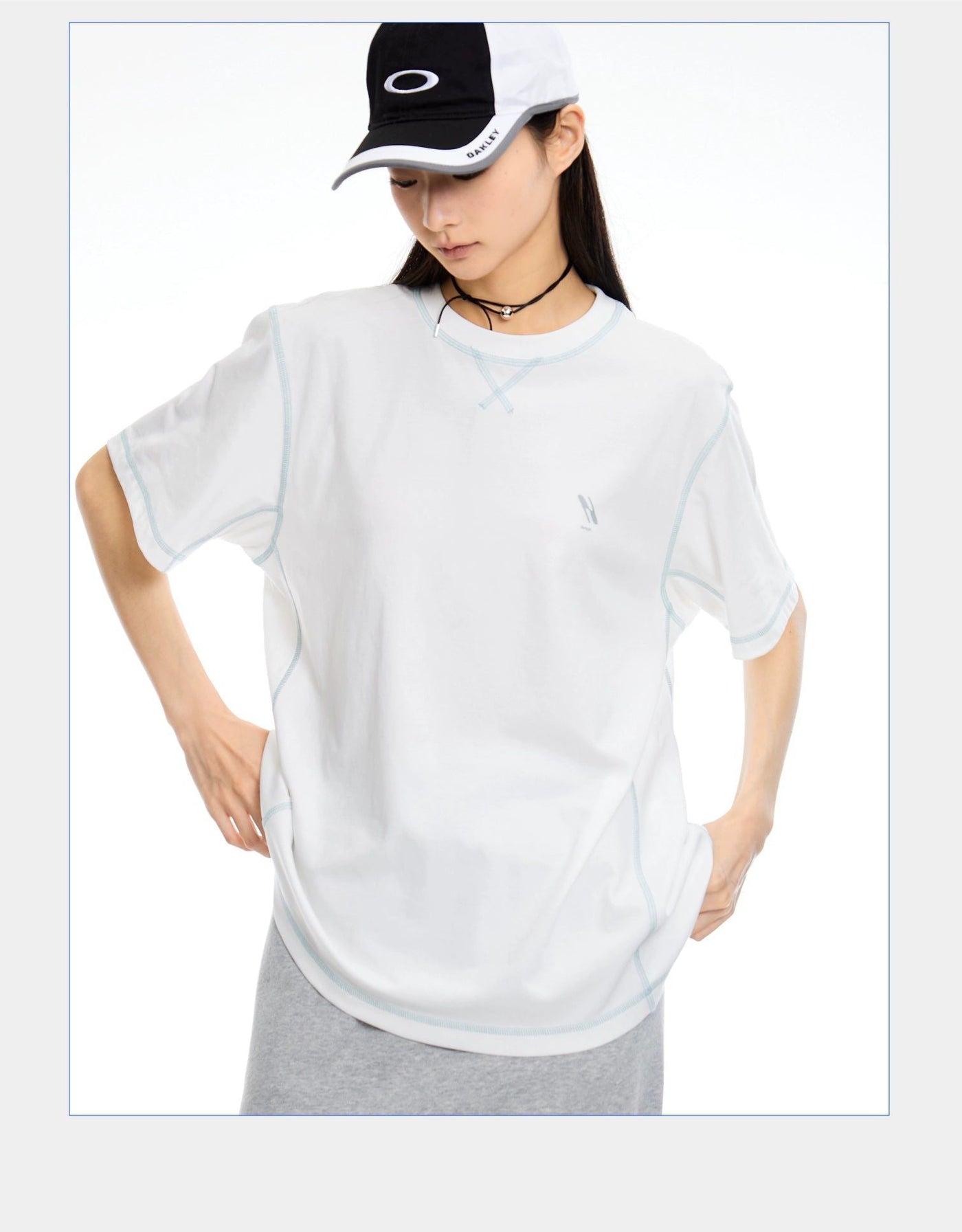 Contrast Seams Sports T-Shirt Korean Street Fashion T-Shirt By Roaring Wild Shop Online at OH Vault