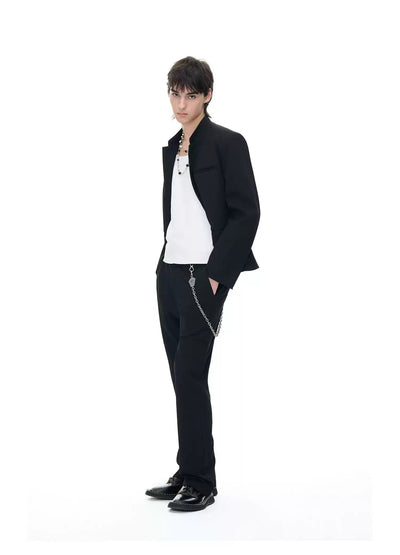 Flap Pocket Boxy Blazer Korean Street Fashion Blazer By Terra Incognita Shop Online at OH Vault