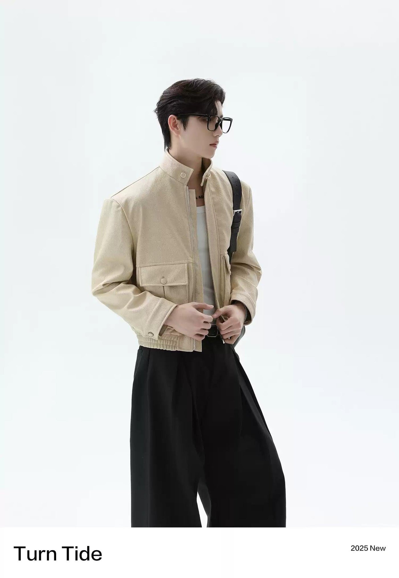 Embossed Pockets Textured Jacket Korean Street Fashion Jacket By Turn Tide Shop Online at OH Vault