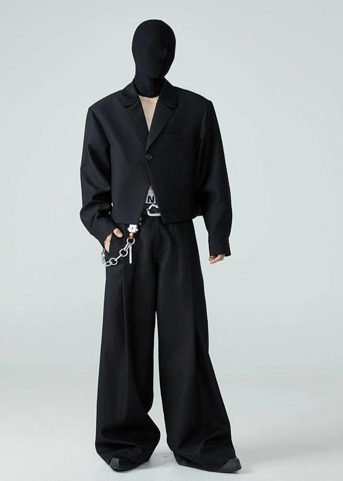 Short Boxy Lapel Blazer Korean Street Fashion Blazer By FRKM Shop Online at OH Vault