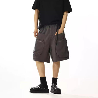 Utility Pocket Cargo Shorts Korean Street Fashion Shorts By MEBXX Shop Online at OH Vault