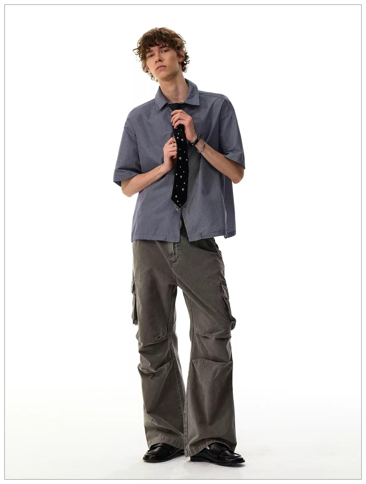 Workwear Style Cargo Jeans Korean Street Fashion Jeans By Mr Nearly Shop Online at OH Vault
