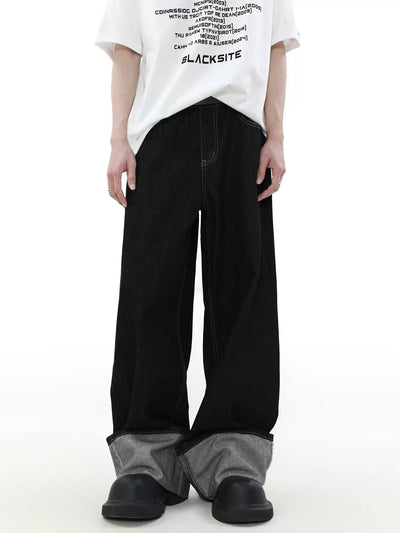 Long Cut Versatile Jeans Korean Street Fashion Jeans By Mr Nearly Shop Online at OH Vault