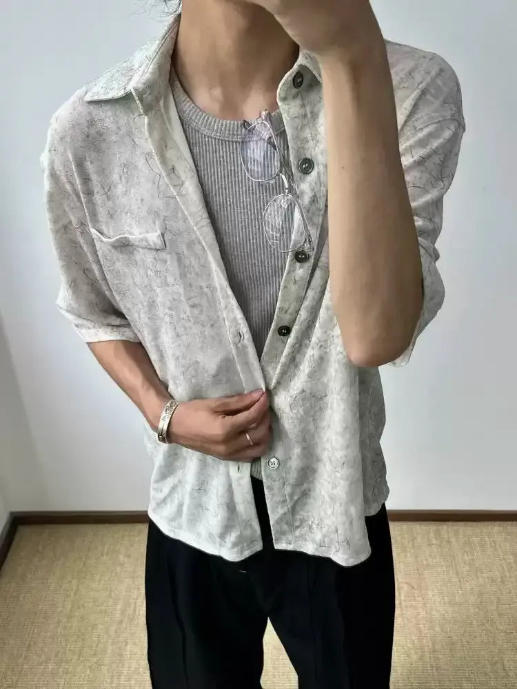 Comfy Branches Pattern Shirt Korean Street Fashion Shirt By Terra Incognita Shop Online at OH Vault
