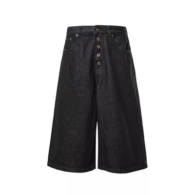 Multi-Buttons High Waist Denim Shorts Korean Street Fashion Shorts By Made Extreme Shop Online at OH Vault