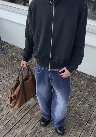 Classic Bleach Washed Jeans Korean Street Fashion Jeans By Made Extreme Shop Online at OH Vault