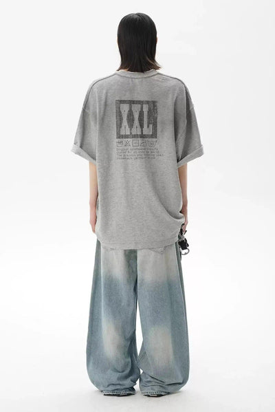 Oversized Washed T-Shirt Korean Street Fashion T-Shirt By Mason Prince Shop Online at OH Vault