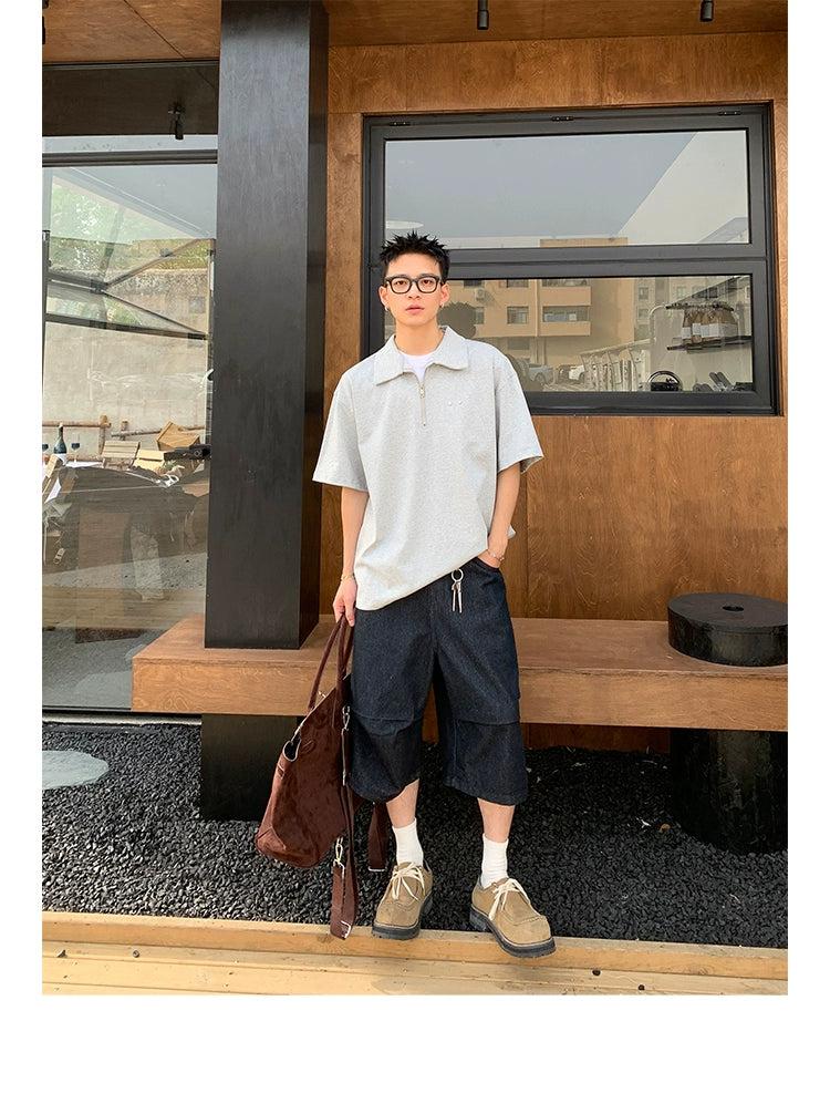 Neat Side Pockets Denim Shorts Korean Street Fashion Shorts By Poikilotherm Shop Online at OH Vault