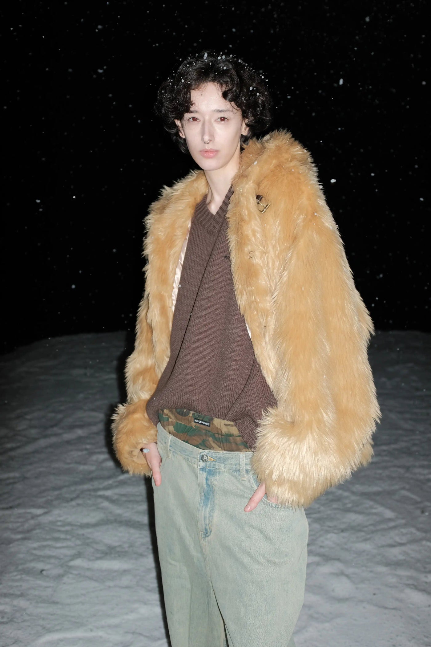 Comfty Faux Fur Jacket Korean Street Fashion Jacket By Mason Prince Shop Online at OH Vault