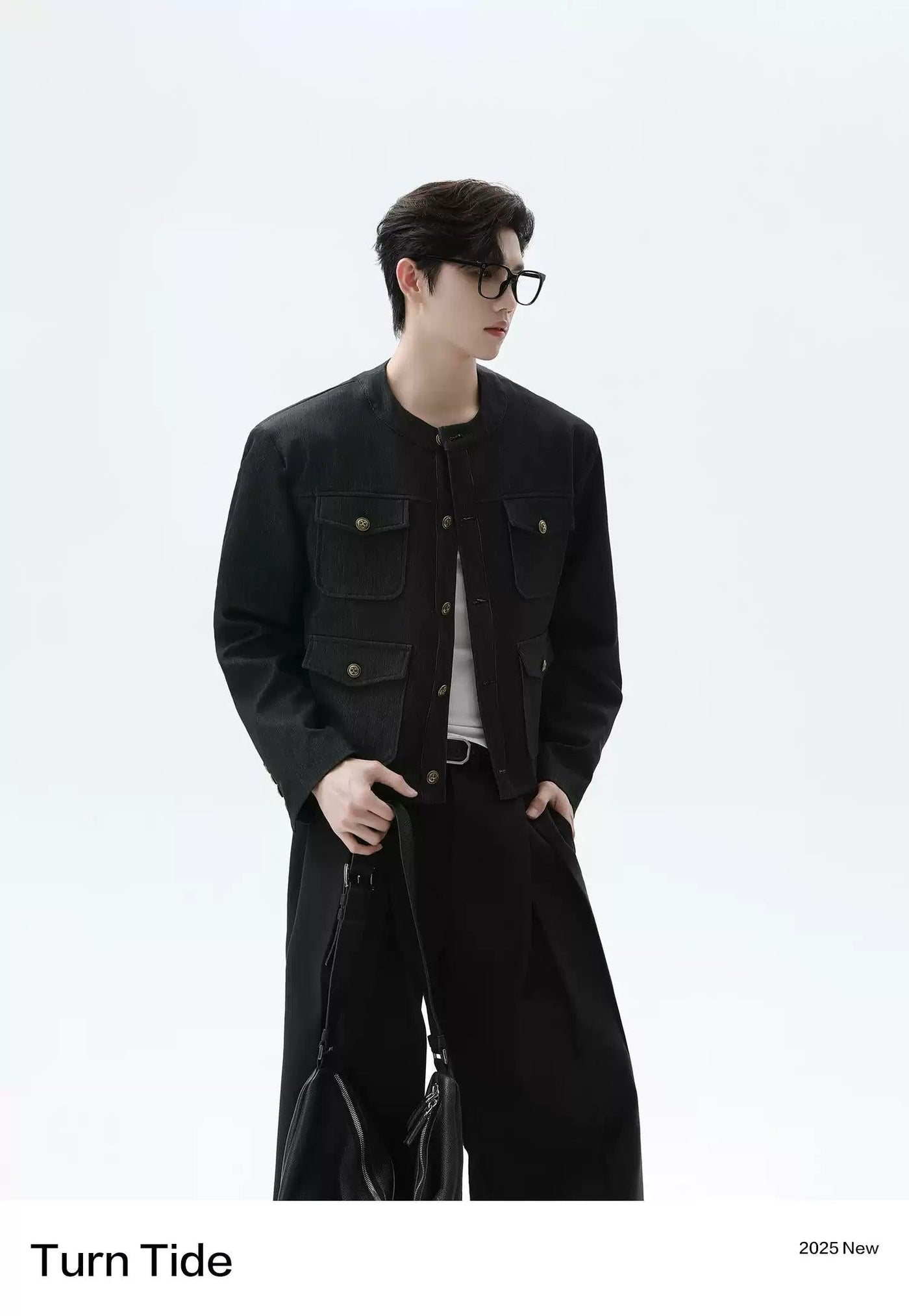 Multiple Buttoned Pockets Short Blazer Korean Street Fashion Blazer By Turn Tide Shop Online at OH Vault