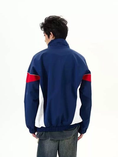 Three-Bar Sports Jersey Jacket Korean Street Fashion Jacket By 77Flight Shop Online at OH Vault