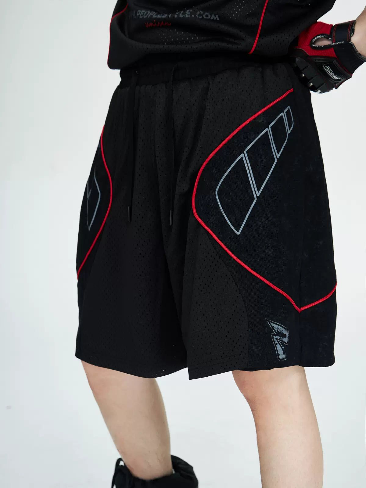 Racing Style Drawstring Shorts Korean Street Fashion Shorts By PeopleStyle Shop Online at OH Vault