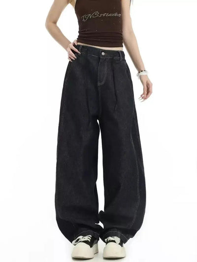 Drawstring Embroidery Pocket Jeans Korean Street Fashion Jeans By INS Korea Shop Online at OH Vault
