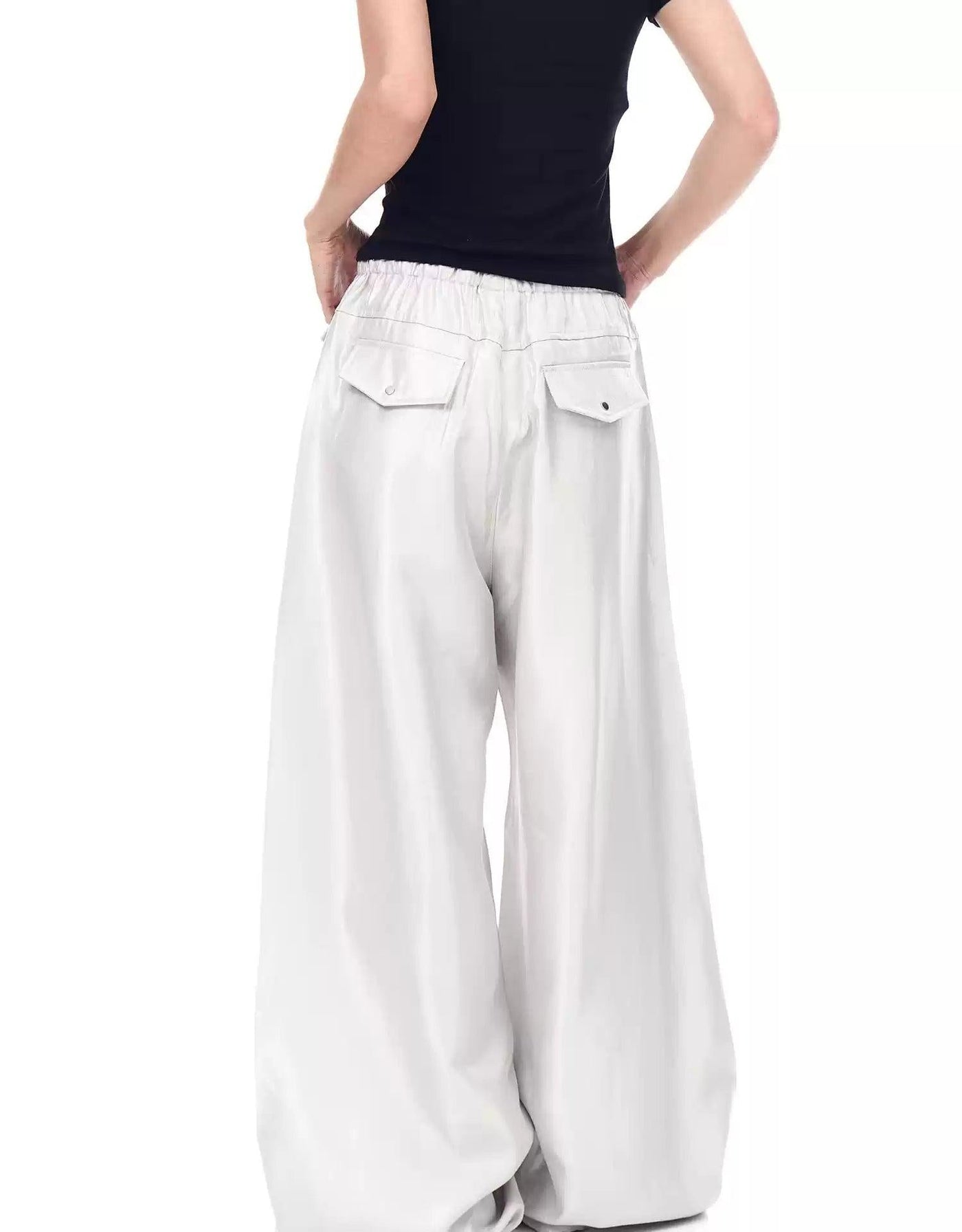 Functional Drawstring Pleats Cargo Pants Korean Street Fashion Pants By Blacklists Shop Online at OH Vault