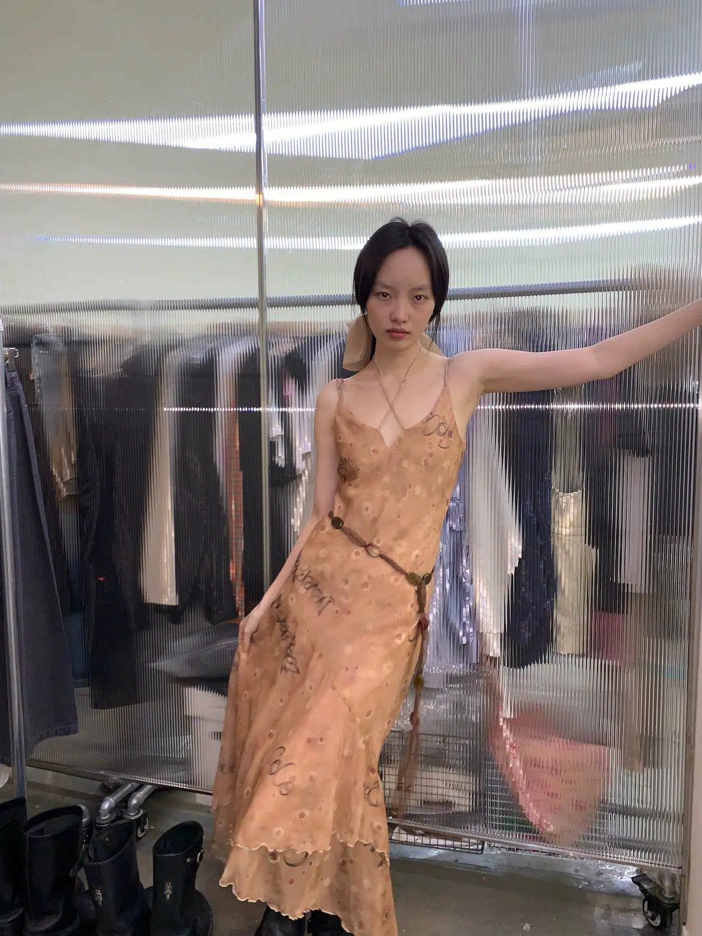 Sleeveless Tulle Long Dress Korean Street Fashion Dress By NeverSeez Shop Online at OH Vault
