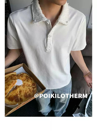 Lace & Pearl Colla Polo Korean Street Fashion Polo By Poikilotherm Shop Online at OH Vault