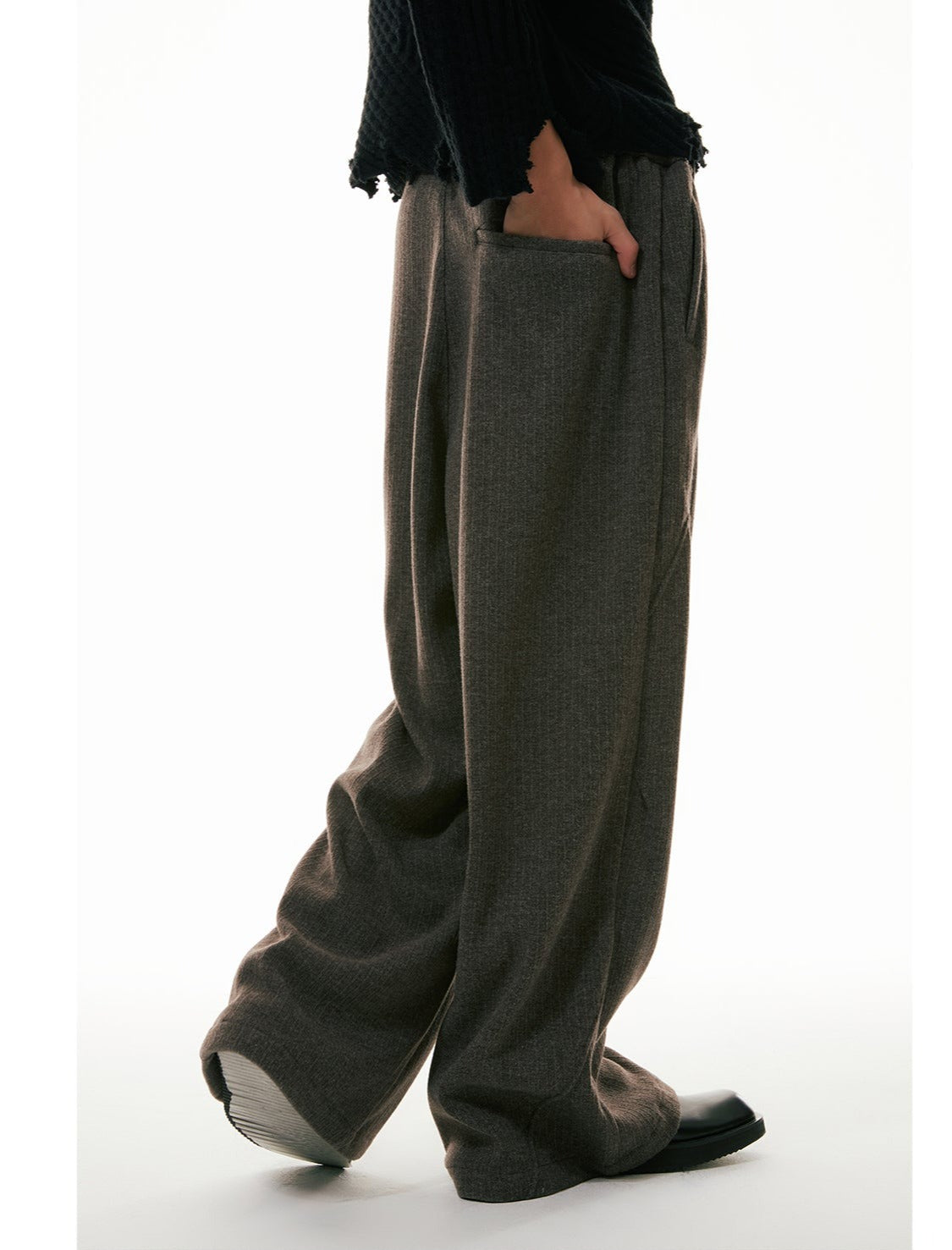 Wide Leg Cut Lined Pants Korean Street Fashion Pants By Funky Fun Shop Online at OH Vault