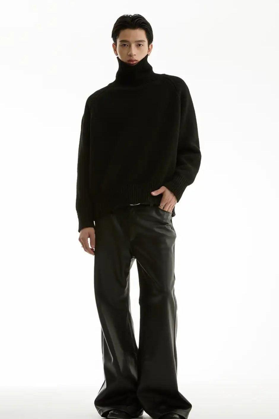 Relaxed Fit Versatile Turtleneck Korean Street Fashion Turtleneck By Funky Fun Shop Online at OH Vault