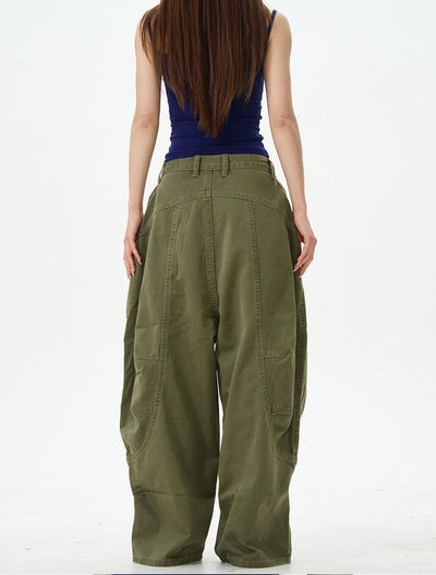 Slant Pocket Baggy Fit Pants Korean Street Fashion Pants By 77Flight Shop Online at OH Vault