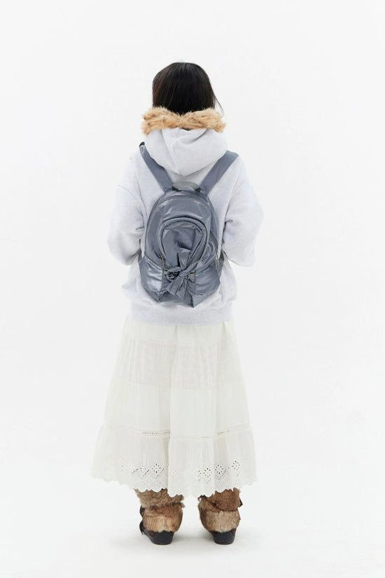 Ribbon Bow Shiny Backpack Korean Street Fashion Bag By Crying Center Shop Online at OH Vault