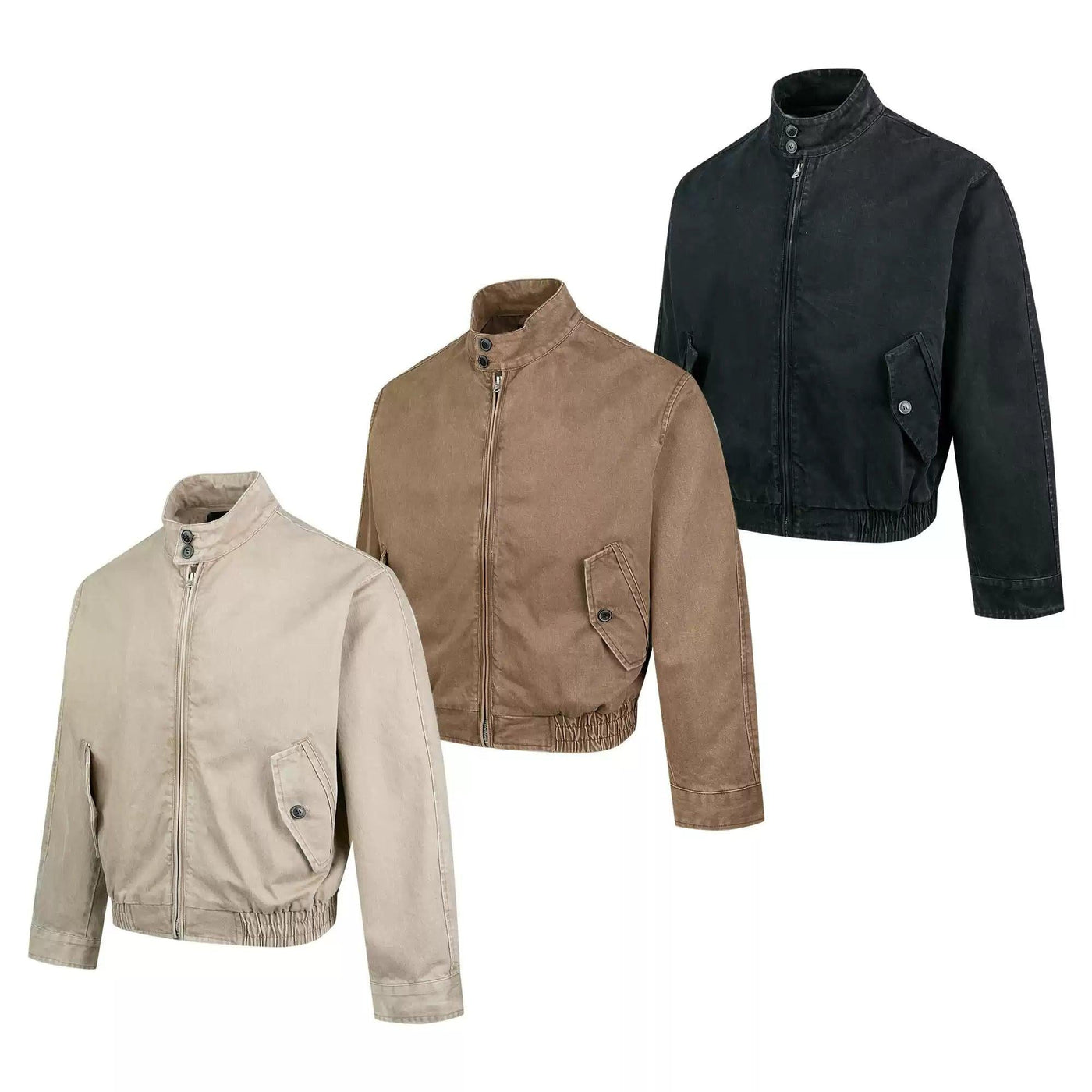 Washed Ruched Hem Jacket Korean Street Fashion Jacket By Made Extreme Shop Online at OH Vault