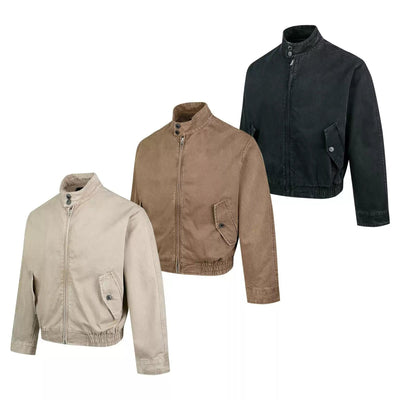 Washed Ruched Hem Jacket Korean Street Fashion Jacket By Made Extreme Shop Online at OH Vault