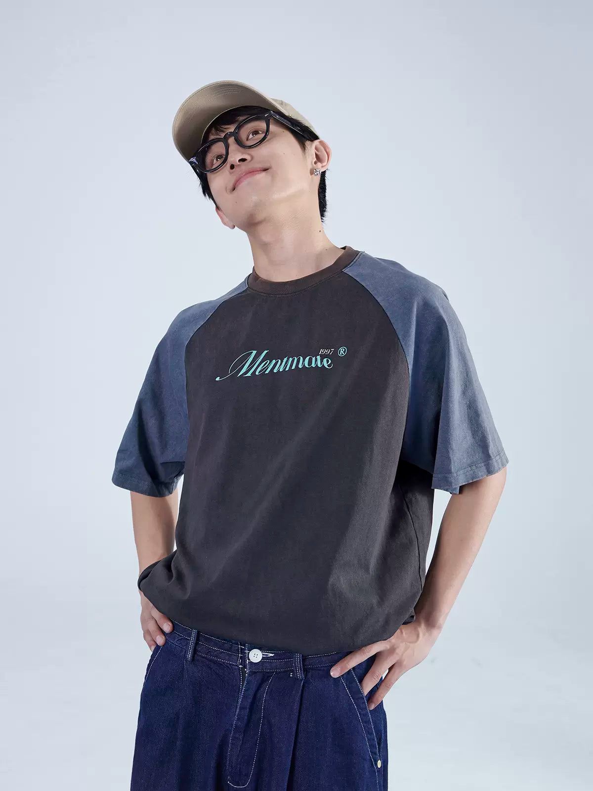 Basic Fit Raglan T-Shirt Korean Street Fashion T-Shirt By Mentmate Shop Online at OH Vault