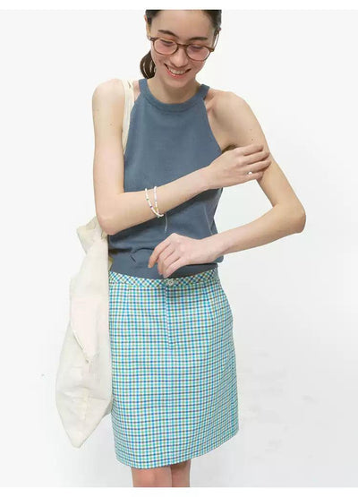 Wool Blend Halter Neck Knit Vest Korean Street Fashion Vest By Country Moment Shop Online at OH Vault