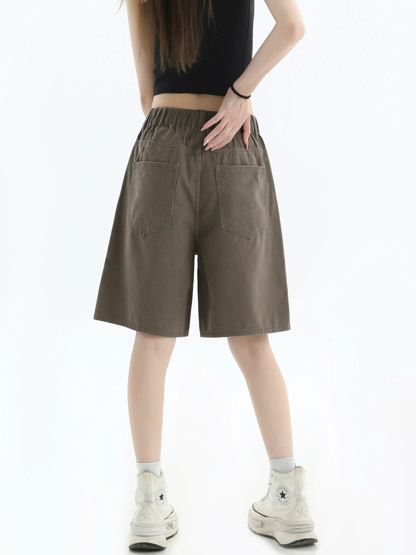 Neat Knee Denim Shorts Korean Street Fashion Shorts By INS Korea Shop Online at OH Vault
